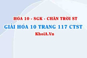Giải Hóa 10 Chân trời Sáng tạo trang 117